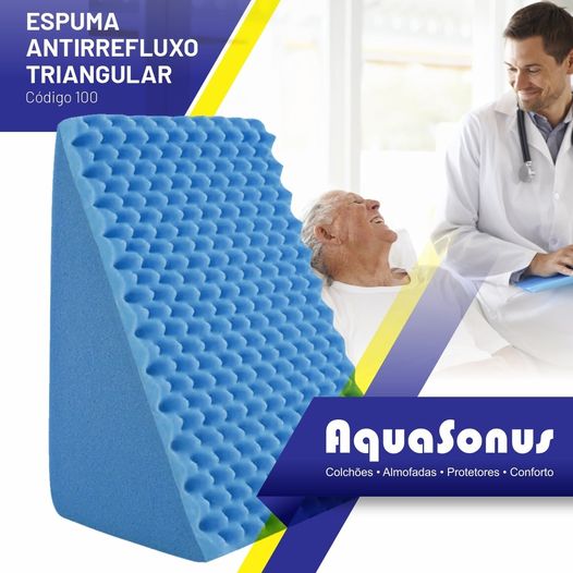 Espuma antirrefluxo triangular