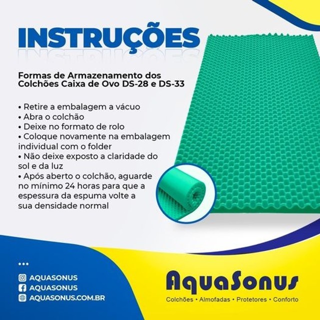 Colchão De Espuma Caixa De Ovo Densidade 33 - Imagem 3