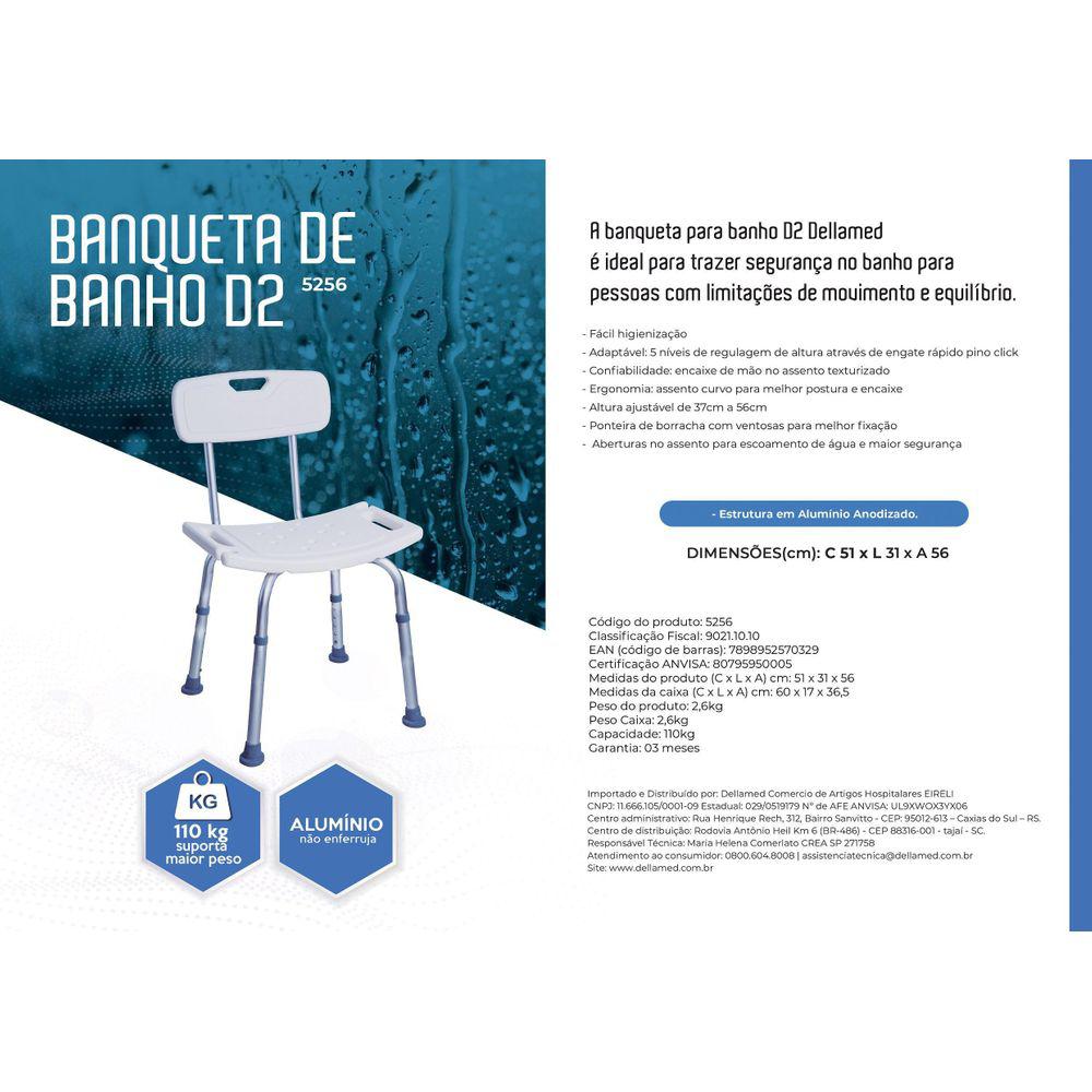 Banqueta para Banho com Encosto - Imagem 4