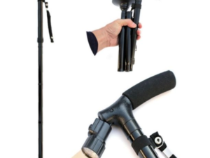 Bengala Dobrável Com Lanterna E 4 Apoios Ortho Pauher