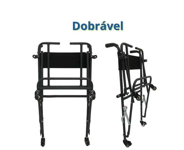 Cadeira de Banho Desmontável Dobrável Higiênica Idoso B5 150kg Ortomobil - Imagem 2