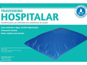 Travesseiro Hospitalar Impermeável C/ Capa 70x50cm Perfetto