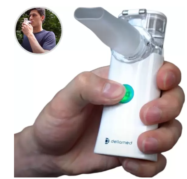 Inalador nebulizador mesh portátil sem fio Dellamed - Imagem 2