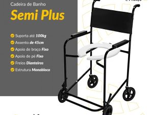 CADEIRA DE BANHO SEMI PLUS PL2000