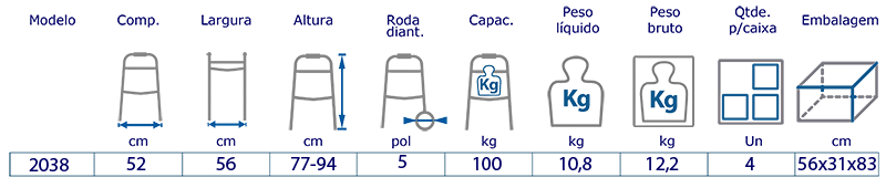 Andador com Rodinhas Praxis - Imagem 2