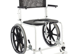 Cadeira de banho com rodas grandes