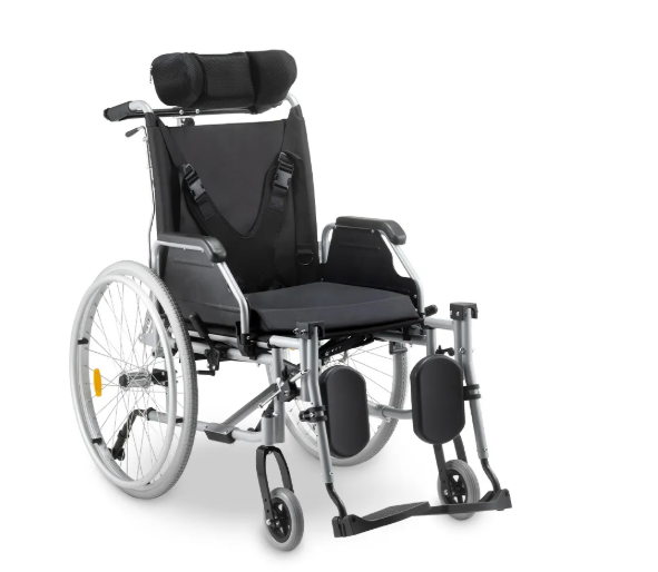 Cadeira de Rodas Tetra Reclinável com Encosto e Cinto até 130 Kg D700 Dellamed