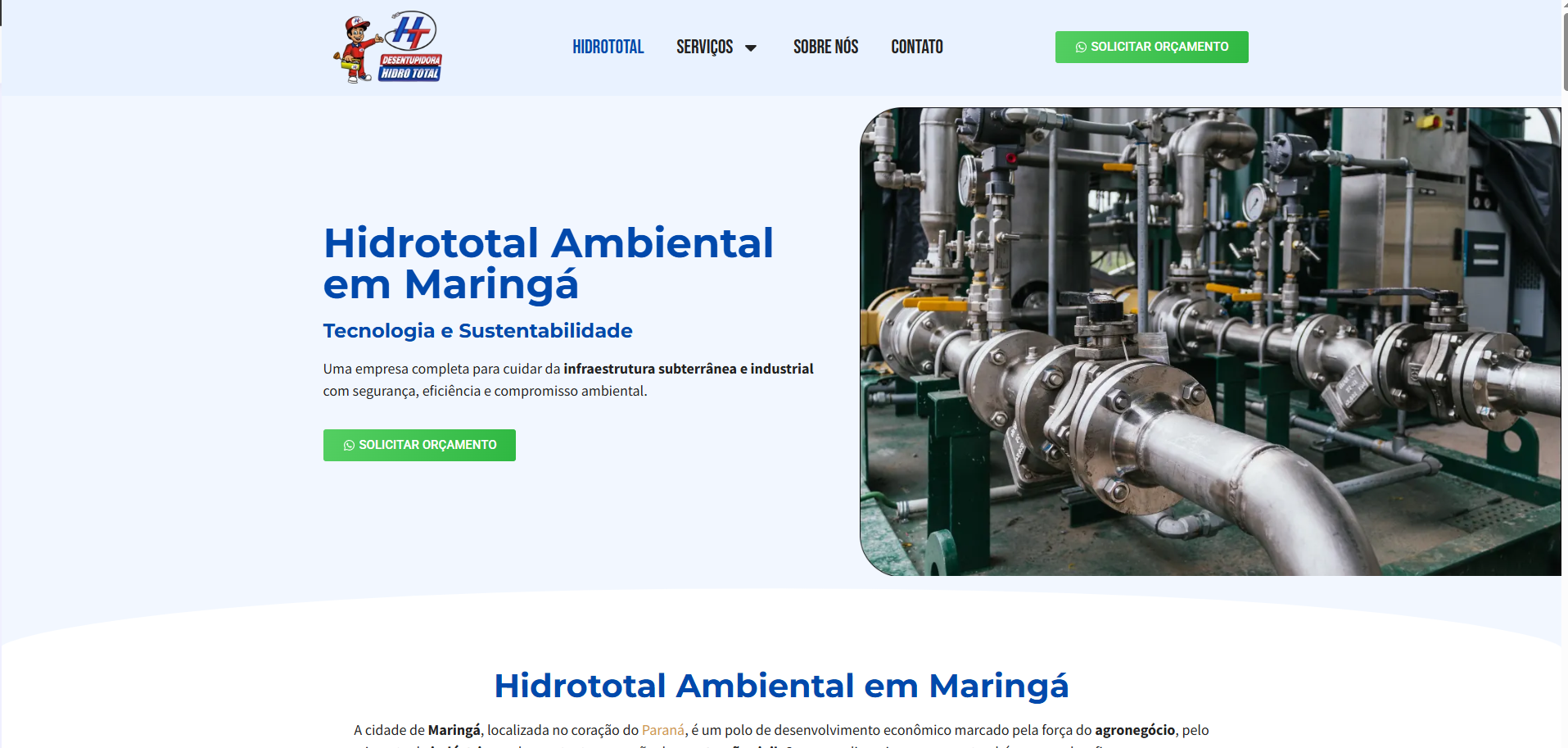 Preview do site hidrototal